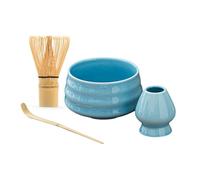 Kit de matcha de cerámica | Matcha profesional resistente | Juego de batidor y cuchara Matcha | Matcha profesional resistente | Herramientas de ceremonia de té matcha para familiares, amigos, colegas