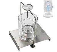 Kit de medición de densidad, marco hidrostático para gravedad específica, soporte para balanza electrónica, para pruebas de materiales sólidos y líquidos, estructura duradera de acero inoxidable