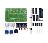 Kit de medición de distancia, módulo de sensor de onda de sonido con pantalla digital para práctica de soldadura electrónica educativa y proyectos de aprendizaje (A)