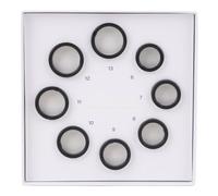 Kit de medición de Tallas para Anillos Inteligentes, 8 Piezas; medidor de Tallas de plástico para Anillos Inteligentes de Salud, Tallas del 6 al 13; Modelo de Ajuste preciso para