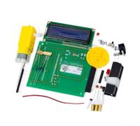 Kit de medición de velocidad del motor con sensor Hall A3144, pantalla LCD1602, 51 microcontroladores STC89C52RC, ajustable mediante potenciómetro, rango de medición 0-99999 rpm, para laboratorio y