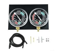 Kit de medidor de equilibrio de carbohidratos doble para motocicleta, herramienta sincronizadora, medidor de vacío para motor de 2 cilindros con extensiones de latón, dispositivo de afinación del