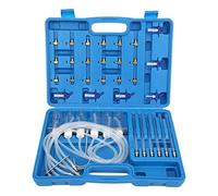 Kit de medidor de Flujo de inyector Common Rail diésel con adaptadores compatibles con Delphi, probador de Fugas de 6 Cilindros con Tubos y Botellas de medición