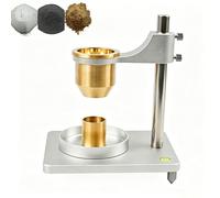 Kit de medidor de flujo de polvo manual y medidor de densidad aparente, probador de flujo de partículas de metal con base de nivelación, embudo de precisión y cronómetro para ciencia de materiales