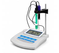 Kit de medidor de pH digital 6 en 1 con compensación de temperatura y almacenamiento de datos para acuario, laboratorio, granja y pesca