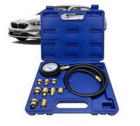 Kit de medidor de presión de, kit de prueba de compresión del motor - Detector de medidor de prueba de compresión - Rango de doble escala, herramienta de diagnóstico de automóvil, probador de cilindr