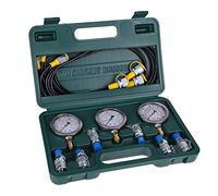 Kit de Medidor de Presión Hidráulica Piezas de Excavadora Kit de Prueba de Presión del Probador Hidráulico con Prueba de Acoplamiento de Manguera y Manómetro para Maquinaria de Construcción