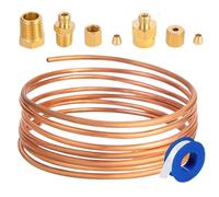 Kit De Medidor De Tubo De Presión De - Juego De Instalación De Tubo De Cobre Mecánico, Piezas De Prueba De Presión | Componentes Roscados Para Tractores, Mantenimiento De Motores De Servicio Pe