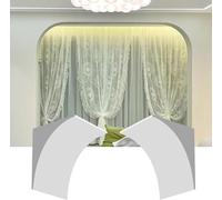 Kit De Medio Círculo Interior Pintable, Moldura Puerta Espuma Precurvada, Bricolaje, Varios Tamaños, Paquete 2(23 * 23 * 23cm)