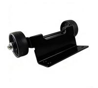 Kit de mejora de movilidad para calentadores de patio de tubo de vidrio con ruedas de nailon suaves y soportes de metal (negro)