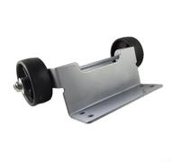 Kit de mejora de movilidad para calentadores de patio de tubo de vidrio con ruedas de nailon suaves y soportes de metal (plateado)