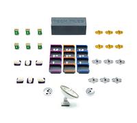 Kit de Mejora para SETI - 90 Piezas. Accesorio para Juego de Mesa con Tokens de crédito y energía, exofósiles, Marcador de Jugador Inicial y Caja de losetas con bandejas organizadoras.