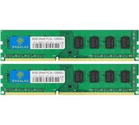 Kit de memoria RAM Rasalas de 16 GB DDR3 1600 MHz (2x8 GB) DDR3L 12800U 8 GB 2Rx8 DDR3L-1600 PC3-12800U Udimm CL11 1,35 V 240 pines para ordenador de sobremesa
