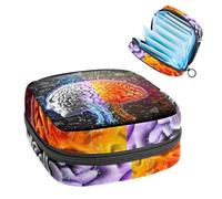 Kit de menstruación para niñas, mujeres y mujeres, artística, cerebro artístico, 2275, bolsas sanitarias de eliminación de servilletas, bolsa de almohadilla menstrual con cremallera de gran capacidad