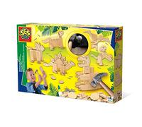 SES Creative - Set de madera para manualidades - Dinosaurios - Multicolor - M (00942)