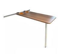 Kit de mesa plegable para caravana - Patas deslizantes ajustables compactas, diseño desmontable para autocaravanas, autocaravanas, optimización ideal del espacio