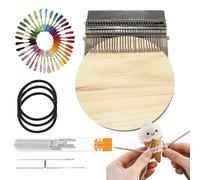 Kit de Métier à Réparer, Outil de Tissage Léger avec Aiguilles Crochetées pour Jeans, Accessoire de Tricot et de Ravdage, pour Hommes Grand-mère Mère Débutants Tailleurs Designers