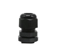 Kit de mezcla de sellos de cable, Conectores de cable de nailon de plástico, prensaestopas for caja de conexiones, 10 unidades, IP68(Schwarz,PG7)