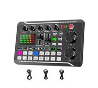 Kit de mezclador de tarjeta de sonido Bluetooth Grabero de estudio Phone Phone Computy Live Audio Audio Mixer Voice Mezcle Amplificador de consola