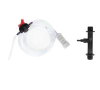 Kit de mezclador Venturi de inyector de fertilizante, de riego por goteo eficiente con tubo de agua para césped, jardín, invernadero, equipo de riego agrícola (3/4 pulgada)