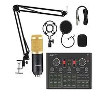 Kit de micrófono de estudio Bm 800 con tarjeta de sonido V9 y filtro, perfecto para grabar, karaoke KTV y uso de teléfonos inteligentes