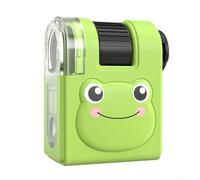 Kit de microscopio LED 80X para niños, un juguete científico atractivo para aprender biología y física a través de la exploración (blanco)