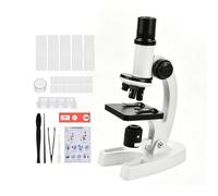 Kit de microscopio para niños | Aumento de 300 x a 1200 x microscopio infantil grabable de aumento 1200 x | para la naturaleza al aire libre y el jardín aula y el hogar cumpleaños pr