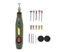 Kit de Mini Herramienta Rotativa, 18000RPM Taladro Eléctrico Amoladora Lijadora Talla de Madera Taladro AC 100-240V (EU Plug)