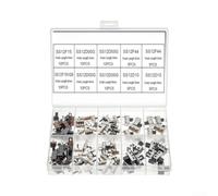 Kit de mini interruptor deslizante de 80 piezas | Surtido de 8 tipos de 3 pines y 2 posiciones para reparación electrónica y proyectos de bricolaje en caja de almacenamiento