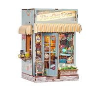 Kit de mini rincón de libros y casa de muñecas, The Last Drop Beach Bar - Sujetalibros en miniatura 3D - Artesanía temática costera de verano para adultos