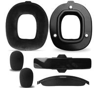 Kit de mod A50 Gen 4: almohadillas para los oídos, diadema de repuesto y espuma de micrófono compatible con auriculares Astro A50 Gen 4, almohadillas de repuesto de grosor adicional, almohadillas de
