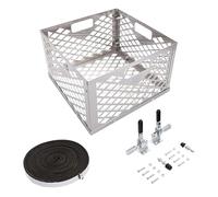 Kit de mod de fumador escalonado, kit de modificación de fumador | Kit de mod de ahumador escalonado para barbacoa - Accesorios para fumadores, junta de repuesto, herramienta Mod con cesta de carbón p