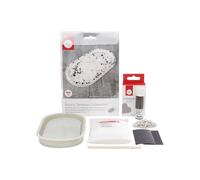 Kit de modelado - Rayher - Set creativo Raysin posavasos Terrazzo - 7 piezas