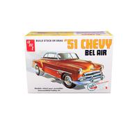 Kit de modelo AMT Skill 2 Chevrolet Bel Air 1951 2 en 1, edici n retro de lujo, escala 1/25