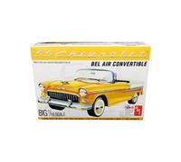 Kit de modelo AMT Skill 3, Chevrolet Bel Air Convertible 1955, 2 en 1, escala 1/16, de AMT
