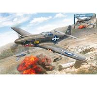 KIT DE MODELO DE AVIÓN ESTÁTICO ITALERO P-51A MUSTANG MODELISMO ESCALA 1:72
