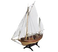 Kit de modelo de barco de vela de madera - Spray a escala 1/30 legendario de un solo mástil de circunnavegación de vela kit de rompecabezas de montaje de buque, modelo de exhibición marítima de madera
