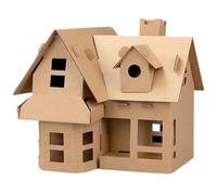 Kit de modelo de cabaña: casa de papel hecha a mano, juguete artesanal creativo, juego de miniaturas de construcción educativa | Proyecto de ensamblaje de arquitectura plegable, para cumpleaños, vacac