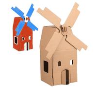 Kit de modelo de cabaña: casa de papel hecha a mano, juguete artesanal creativo, juego de miniaturas de construcción educativa | Proyecto de ensamblaje de arquitectura plegable, para cumpleaños, vacac