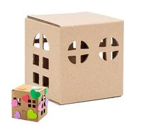 Kit de modelo de cabaña: casa de papel hecha a mano, juguete artesanal creativo, juego de miniaturas de construcción educativa | Proyecto de ensamblaje de arquitectura plegable, para cumpleaños, vacac