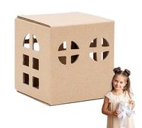 Kit De Modelo De Cabaña: Pa-Pel Hecho A Mano, Superficies Lisas, Juguete De Aprendizaje, Casa De Pa-Pel para Niños, Kit Educativo De Construcción Creativa | Modelo De Papel para Cumpleaños Día