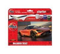 KIT DE MODELO DE COCHE ESTÁTICO AIRFIX MCLAREN 765 JUEGO DE ARRANQUE PEQUEÑO ...
