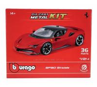Bburago - Kit de Modelo Ferrari R&P SF90 Stradale - Maqueta Realista de Coche a Escala 1:24, Licencia Oficial Ferrari, Edad Recomendada 14+ años