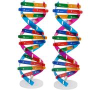 Kit de modelo de doble hélice DIY (2 piezas), kit de ADN científico, enseñanza de biología, modelo molecular autoensamblable.