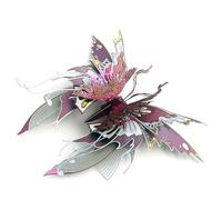 Kit de modelo de insectos de rompecabezas de metal 3D, 50 piezas, kit de construcción de mariposa mecánica steampunk, decoraciones creativas de escritorio para oficina y hogar
