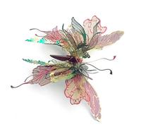 Kit de modelo de insectos de rompecabezas de metal 3D, 50 piezas, kit de construcción de mariposa mecánica steampunk, decoraciones creativas de escritorio para oficina y hogar