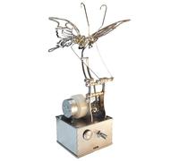 Kit de modelo de insectos de rompecabezas de metal 3D, montaje de metal para bricolaje, escultura dinámica mecánica Steampunk, velocidad ajustable, decoración de escritorio para oficina y hogar
