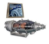 Kit de modelo de motor de avión turbohélice PT6A DIY con aspas de ventilador giratorias, modelo de ingeniería mecánica de aviación impreso en 3D para adultos