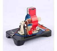 Kit de modelo de motor eléctrico pequeño para experimentos de física, montaje desmontable, compatible con CA/CC, construcción de metal y plástico, 14 x 9 x 11 cm, instrumento de enseñanza de ciencias