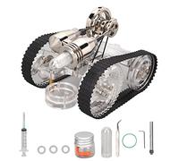 Kit de Modelo de Motor Stirling, novedoso e Interesante Tanque, Forma de Coche, Modelo físico científico Stirling para Accesorios de Aprendizaje, Regalos